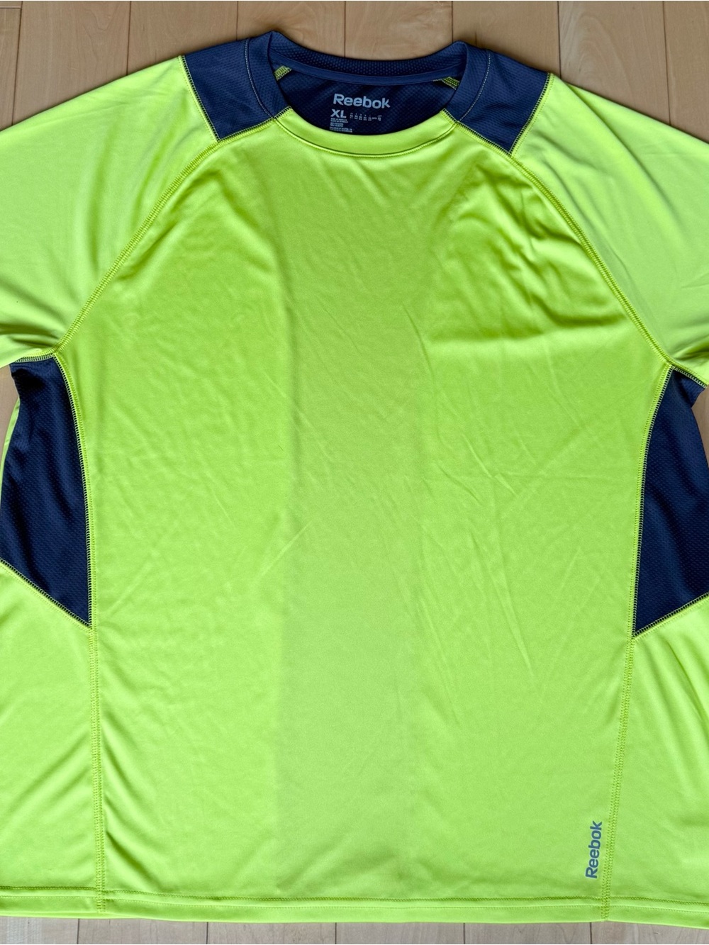 Reebok Men’s XL Neon Yellow Performance Workout Shirt